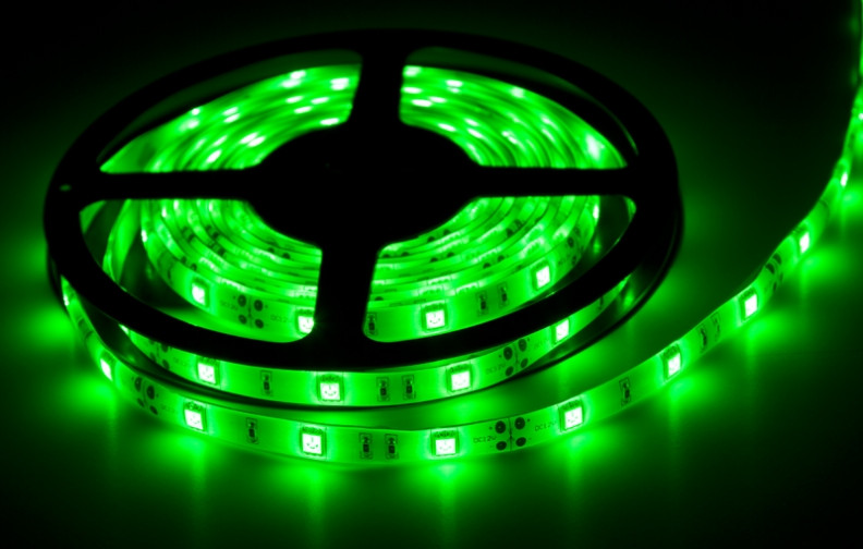 Світлодіодна Led-стрічка SMD 5050 на 30 діодів в 1 метрі, 7,2 Вт/1м, зелений колір, герметична, фото 1