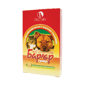 Бар'єр-Супер №2 краплі на холку проти бліх та кліщів для дорослих собак і котів, 3 піпетки