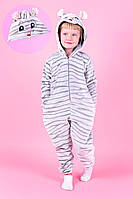 Кигуруми пижама детский и подростковый Мышка теплый комбинезон на молнии для дома на девочку и мальчика