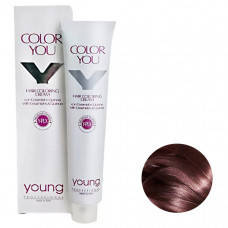 Крем-фарба для фарбування волосся Young Color You Y-PLX 5.5 Castano Chiaro Mogano