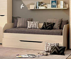 Ліжко Аякс двомісне 750х1670х1970мм з ламелями 80х190 Майстер Форм, фото 3