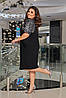Сукня БАТАЛ міді чорне, фото 6