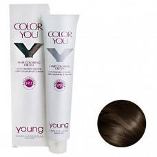 Крем-фарба для фарбування волосся Young Color You Y-PLX 6.1 Biondo Scuro Cenere