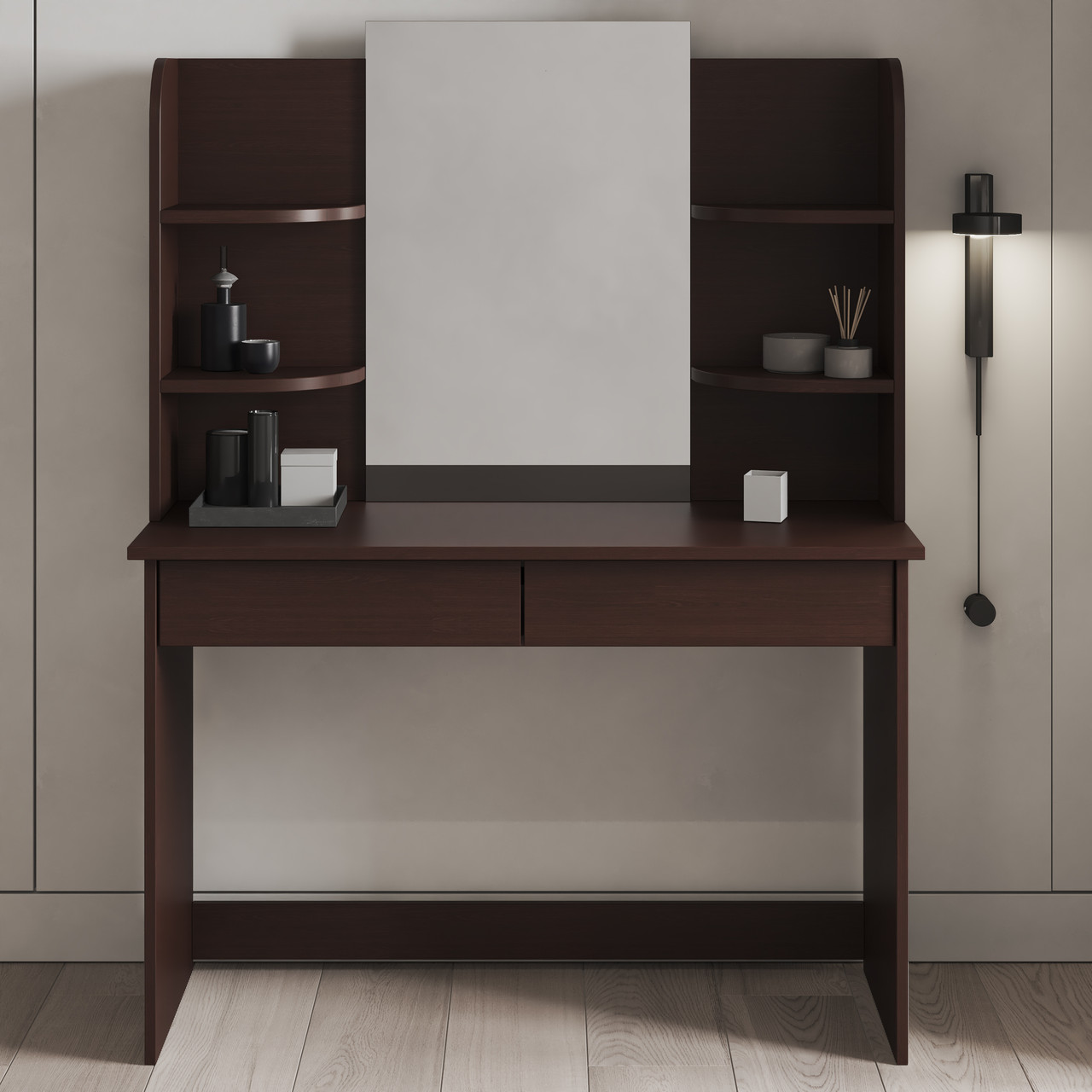 Туалетный стол для макияжа с двумя выдвижными ящиками, столик с ...