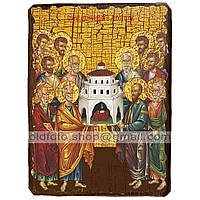 Ікона Собор 12 апостолів ,ікона на дереві 130х170 мм