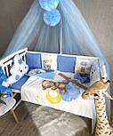 Постільна білизна з бавовни Дитячий спальний комплект в ліжечко Бортики в дитяче ліжечко, фото 2