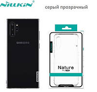 Чехол Nillkin TPU Nature для Samsung Galaxy Note10+ (серый-прозрачный)