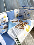 Постільна білизна з бавовни Дитячий спальний комплект в ліжечко Бортики в дитяче ліжечко, фото 5