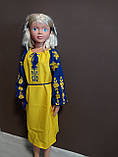 Сукні вишиванка для дівчаток Україна ТД Квітка Свободи 4-16 років Жовто-синій Сукні вишиванки дитячі, фото 2