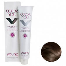 Крем-фарба для фарбування волосся Young Color You Y-PLX 4.3 Castano Dorato
