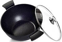 Каструля Fissman Grande 7.7л mebelime з антипригарним покриттям TouchStoneForte, фото 2