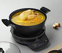 Каструля Fissman Grande 7.7л mebelime з антипригарним покриттям TouchStoneForte, фото 4