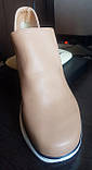 Жіночі молодіжні черевички кольору беж на платформі 38-39 Alexika, фото 3