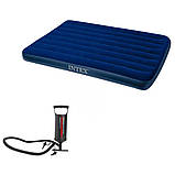 Матрац надувний пляжний, Надувні матраци для плавання, полуторний Intex, 152х203, пляжні надувні матраци, фото 8