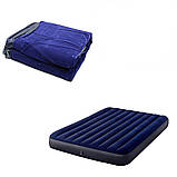 Матрац надувний пляжний, Надувні матраци для плавання, полуторний Intex, 152х203, пляжні надувні матраци, фото 4