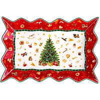 Блюдо Lefard Christmas delight 25х14 см красное 985-115