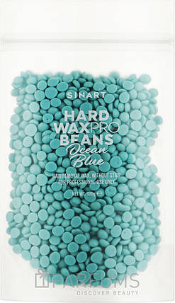 HARD WAXPRO BEANS OCEAN BLUE ВІСК ДЛЯ ДЕПІЛЯЦІЇ 100Г, фото 1