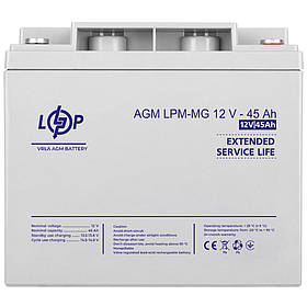 Акумулятор мультигелевий AGM LPM-MG 12V - 45 Ah LogicPower 6559