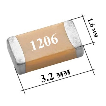 Конденсатор 1206 4.7pF 50V NP0