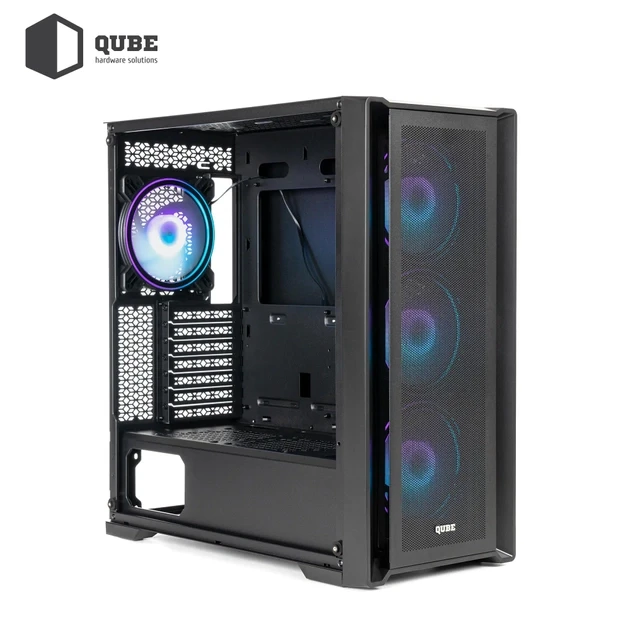 Корпус QUBE ARGON ARGB Black (ARGON_F1AU3)