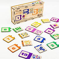 Дерев'яна головоломка-пазл із цифрами для дітей від 4 років сприяє розвитку дрібної моторики та пам'яті