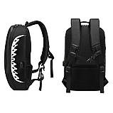 Міський рюкзак Ozuko 9282 з кодовим замком (Чорний), фото 3