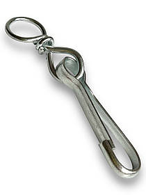 Карабін пружинний із вертлюгом 70 мм. Карабін з вертушкою 70 мм