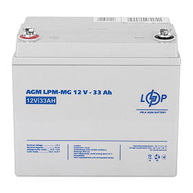 Акумулятор мультигелевий AGM LPM-MG 12V - 33 Ah LogicPower 6558