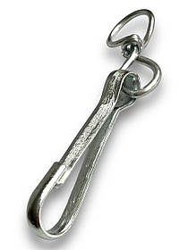 Карабін пружинний із вертлюгом 80 мм. Карабін з вертушкою 80 мм