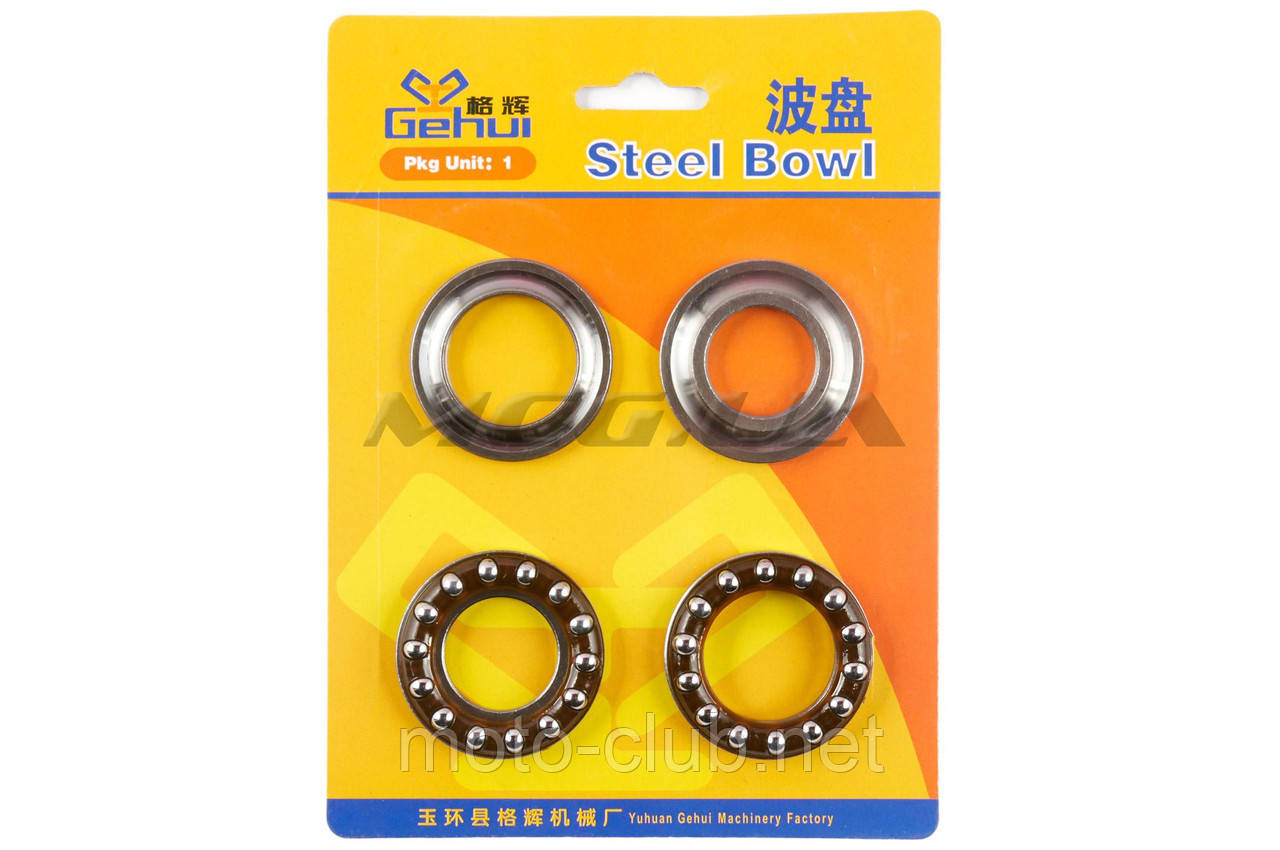 Підшипники керма для Zongshen (подшипник 1 d-27mm, подшипник 2 d-28mm) " GEHUI "