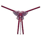 Жіночі відверті стринги з паєтками та намистинками, фото 4