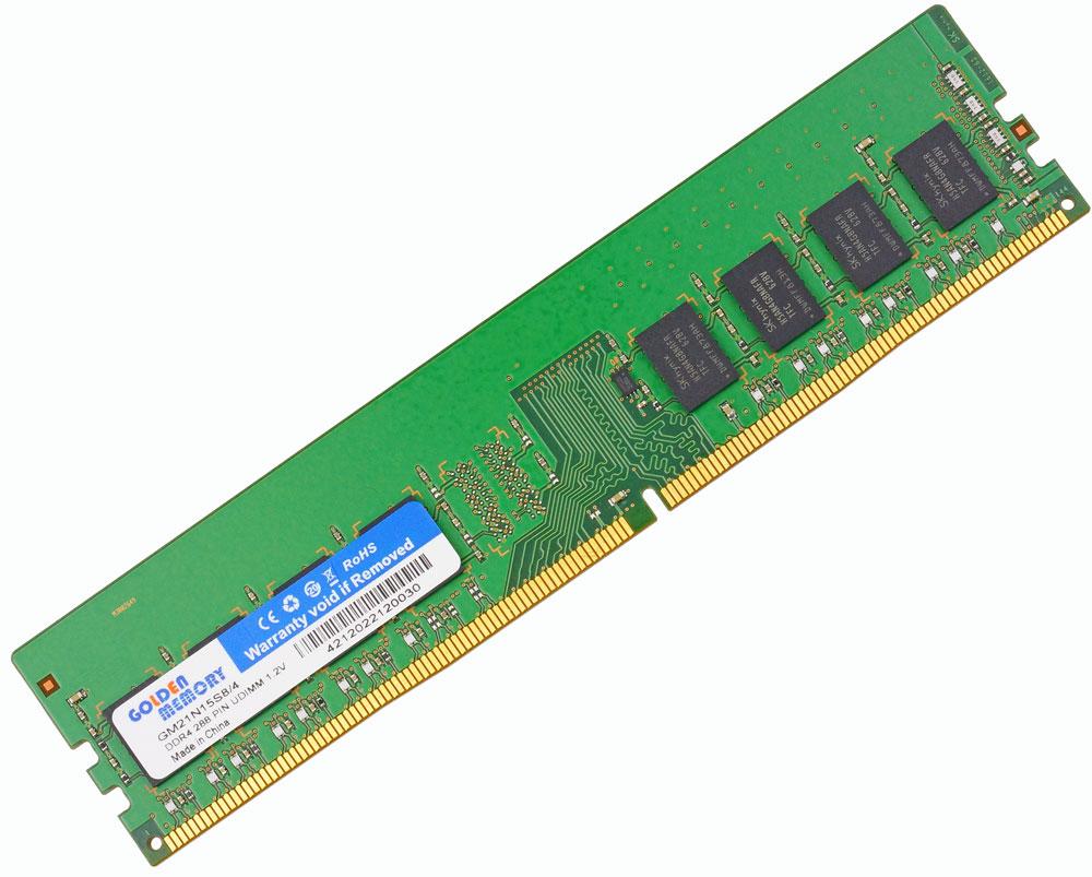 DDR4 2133 4Gb 2Rx8 PC4-17000 CL15 2133MHz Оперативна пам'ять (ДДР4 4 ГБ) - Golden Memory GM21N15S8/4