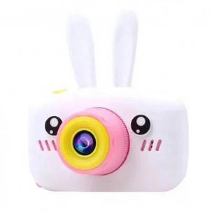 Дитяча фотокамера цифровий фотоапарат Baby Photo Camera Rabbit з автофокусом Х-500 Білий 183142, фото 1