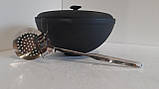 Разом дешевше! Казан каструля WOK 8л з чавунною кришкою Сітон + тринога 340 мм + шумівка 460 мм, фото 5