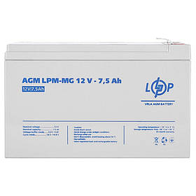 Акумулятор мультигелевий AGM LPM-MG 12V - 7.5 Ah LogicPower 6554