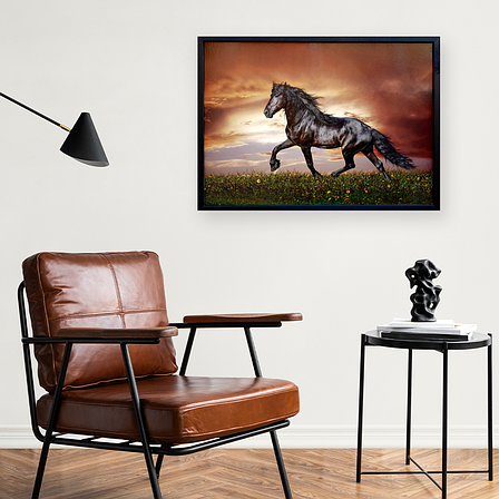 Фотокартина у дерев'яній рамі Horse 1 50х70 см POS-5070-032, фото 3