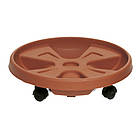 Підставка під вазон Stefanplast Roller пересувна світло-коричнева 35см (11350)