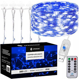 USB ПІДВІСНІ ЛАМПИ СВІТОЛЬНИК WIRE CURTAIN 300 LED