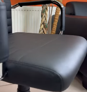 Офисное кресло Бали-люкс Richman хром черное мягкое сидение - фото 3 - id-p2018706227