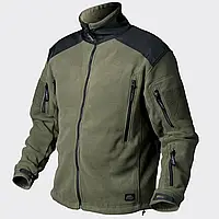 Флисовая кофта Helikon-Tex Liberty Jacket Olive/Black,тактическая мужская куртка из двойного флиса олива НАТО