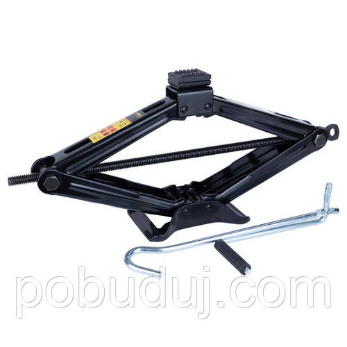 Домкрат механічний Sigma ромбоподібний 2т 100-470мм (6119151), фото 1