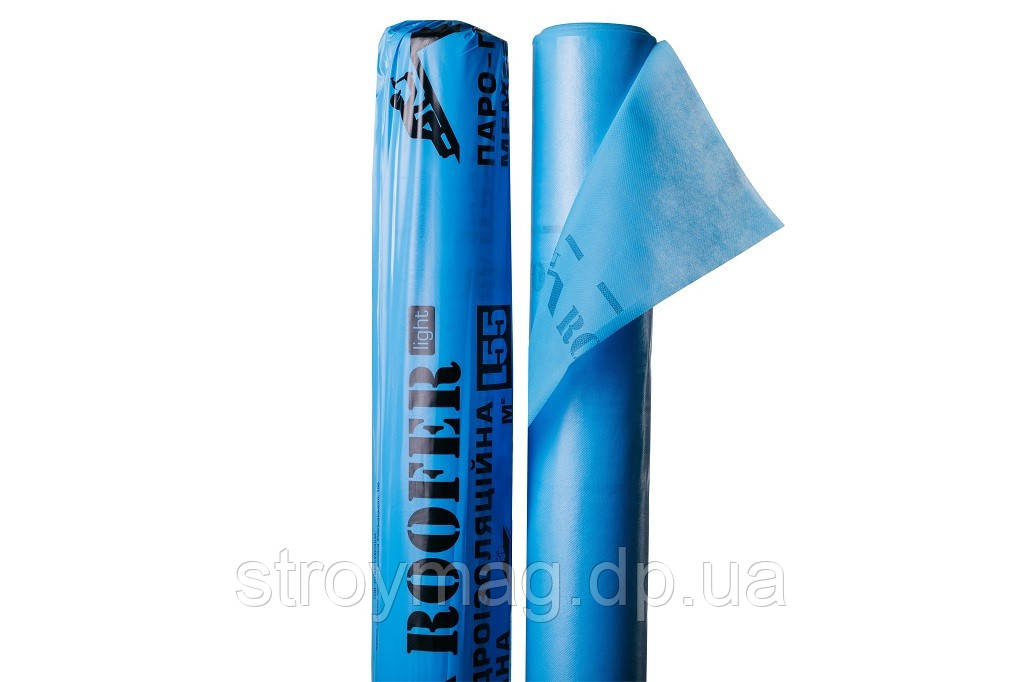 Паро-гідроізоляційна мембрана Roofer L35 1,6 x 22 м. (35м2) блакитна