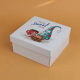 Різдвяна Коробка для подарунків 200*200*100 Новорічна Подарункова Коробка для солодощів