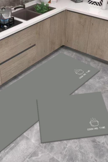 Швидковисихний нековзний килимок прямокутний 60*90 см//D-51, фото 1