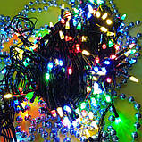 Гірлянда світлодіодна новорічна кольорова 200 LED 10 м <unk> Гірлянда електрична<unk> Новорічна гірлянда, фото 9