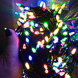 Гірлянда світлодіодна новорічна кольорова 200 LED 10 м <unk> Гірлянда електрична<unk> Новорічна гірлянда, фото 7