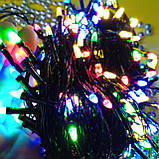 Гірлянда світлодіодна новорічна кольорова 200 LED 10 м <unk> Гірлянда електрична<unk> Новорічна гірлянда, фото 6