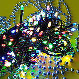 Гірлянда світлодіодна новорічна кольорова 200 LED 10 м <unk> Гірлянда електрична<unk> Новорічна гірлянда, фото 8