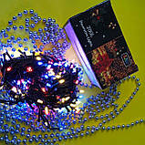 Гірлянда світлодіодна новорічна кольорова 200 LED 10 м <unk> Гірлянда електрична<unk> Новорічна гірлянда, фото 5