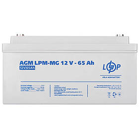 Акумулятор мультигелевий AGM LPM-MG 12V - 65 Ah LogicPower 3872